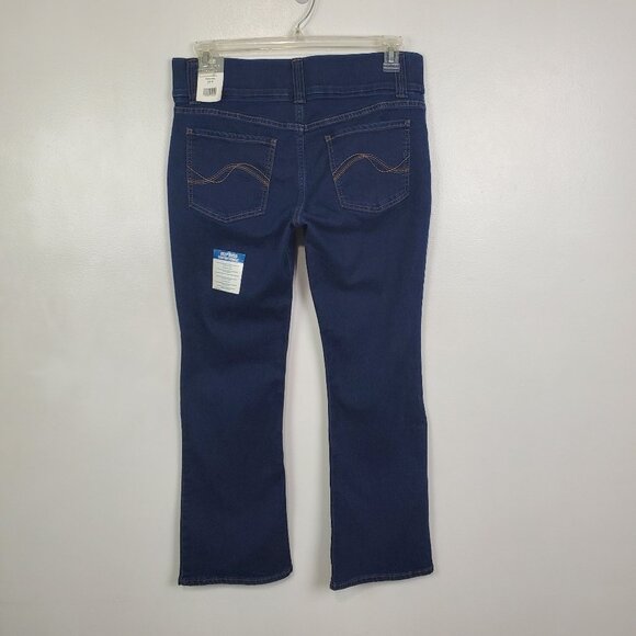 Lee Riders Indigo Blue Pull-On Stretchy Boot Cut Jeans NEW NWT Size 12P - Picture 4 of 13